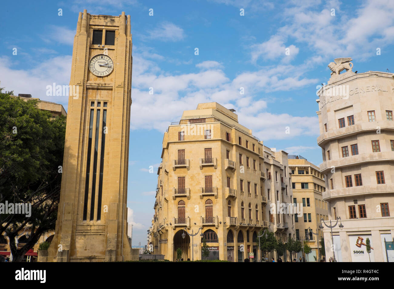 Libanon, Beirut: ÒPlace de lÕEtoileÓ (Star-Platz) Stockfoto