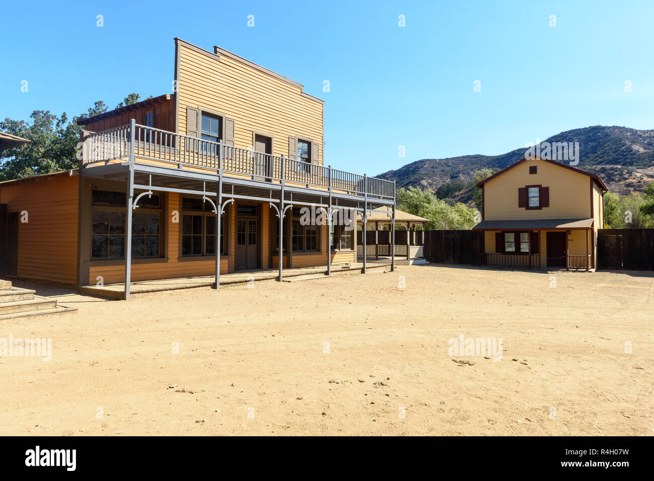 Los Angeles, Kalifornien. November 29, 2017. Paramount Ranch, die zerstört wurde und von Woolsey Feuer verbrannt, November 29, 2017, Los Angeles, CA. Stockfoto