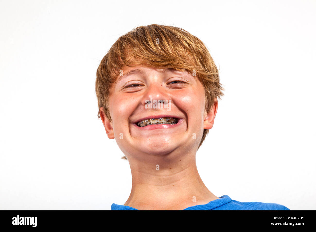 Niedlich aussehenden Jungen im Studio Stockfoto