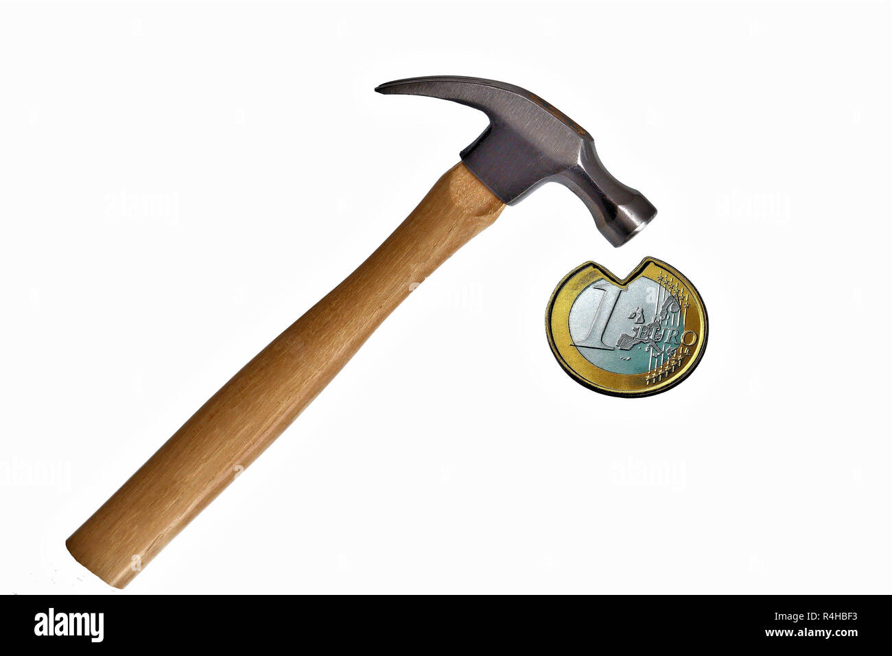 Euro Crash Test Stockfoto