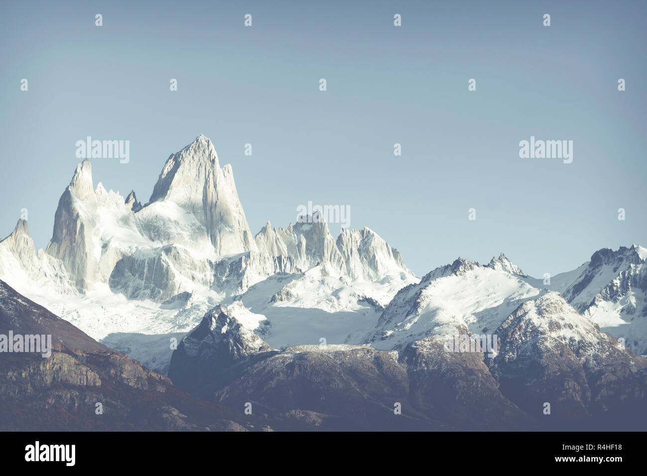 Herbst im Fitz Roy Moutain, Patagonien, El Chalten - Argentinien Stockfoto