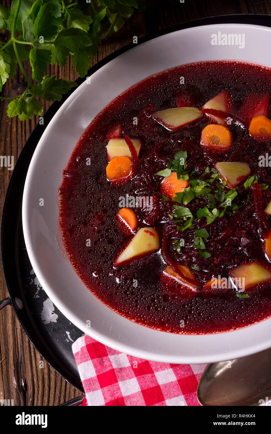 Polnische Borscht Stockfoto