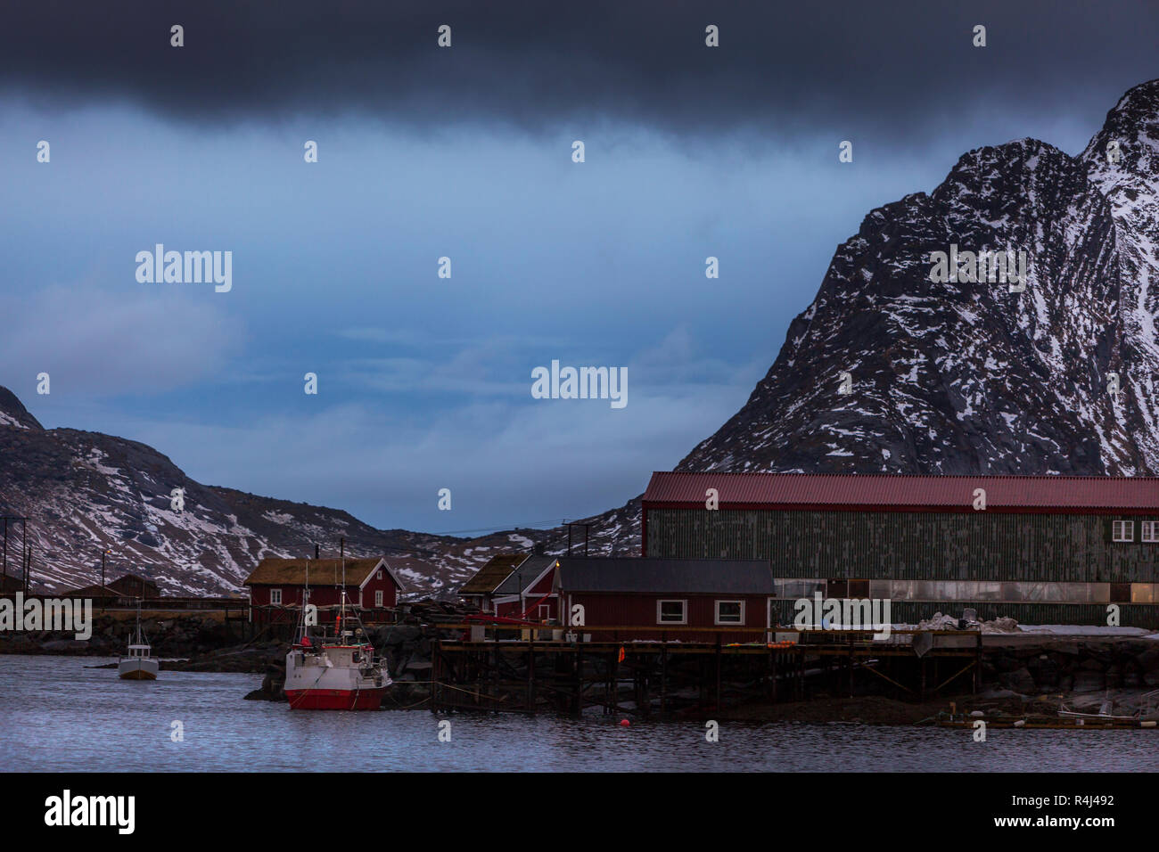 Reise Insel in Norwegen auf den Lofoten Stockfoto