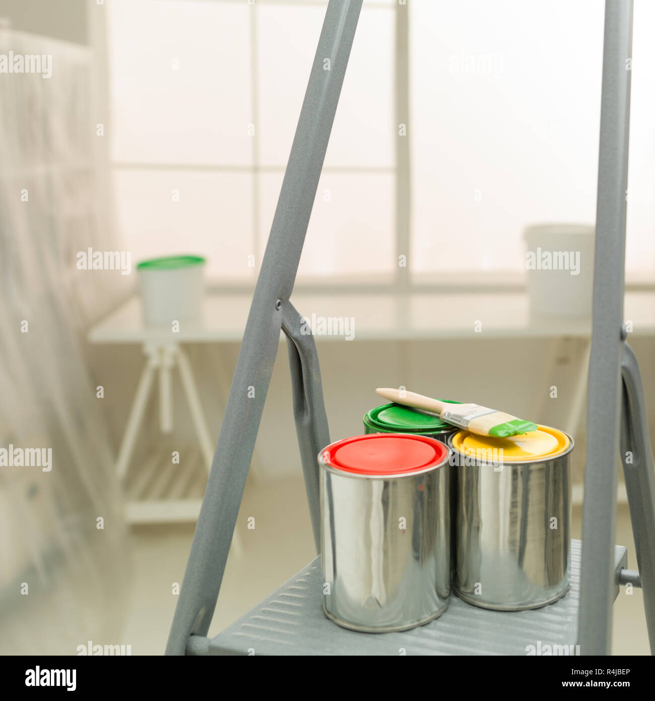 Hausaufgaben fertig zu malen Stockfoto