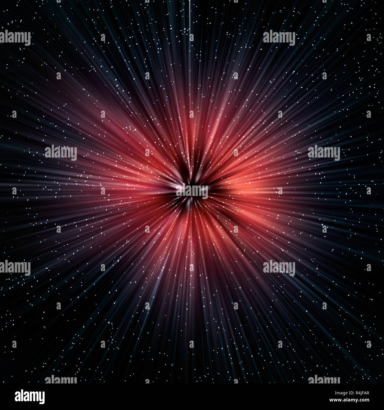 Supernova Explosion im Raum Stockfoto