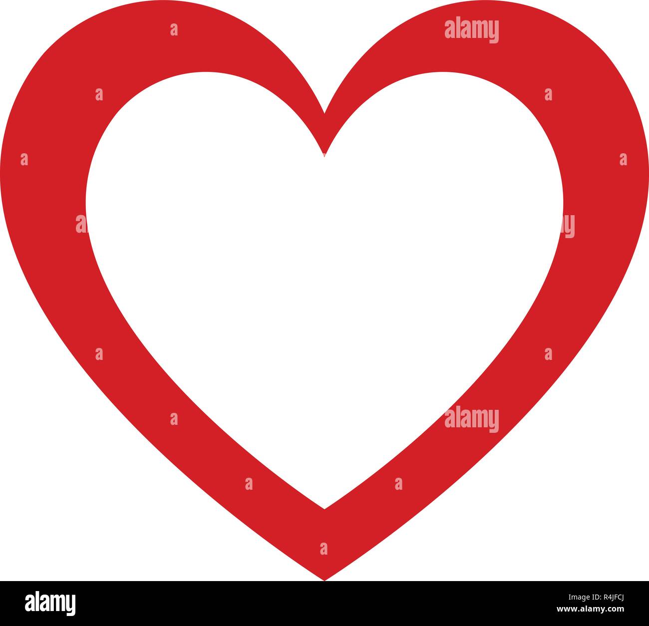 Rotes Herz Design Grafik Vektor Icon Valentines Und Liebhaber Konzept Doppel Herz Theme Stock Vektorgrafik Alamy