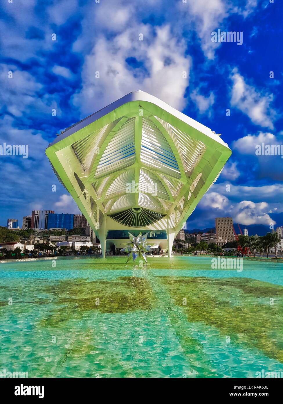 Moderne Architektur in Rio de Janeiro - Museum von Morgen Stockfoto