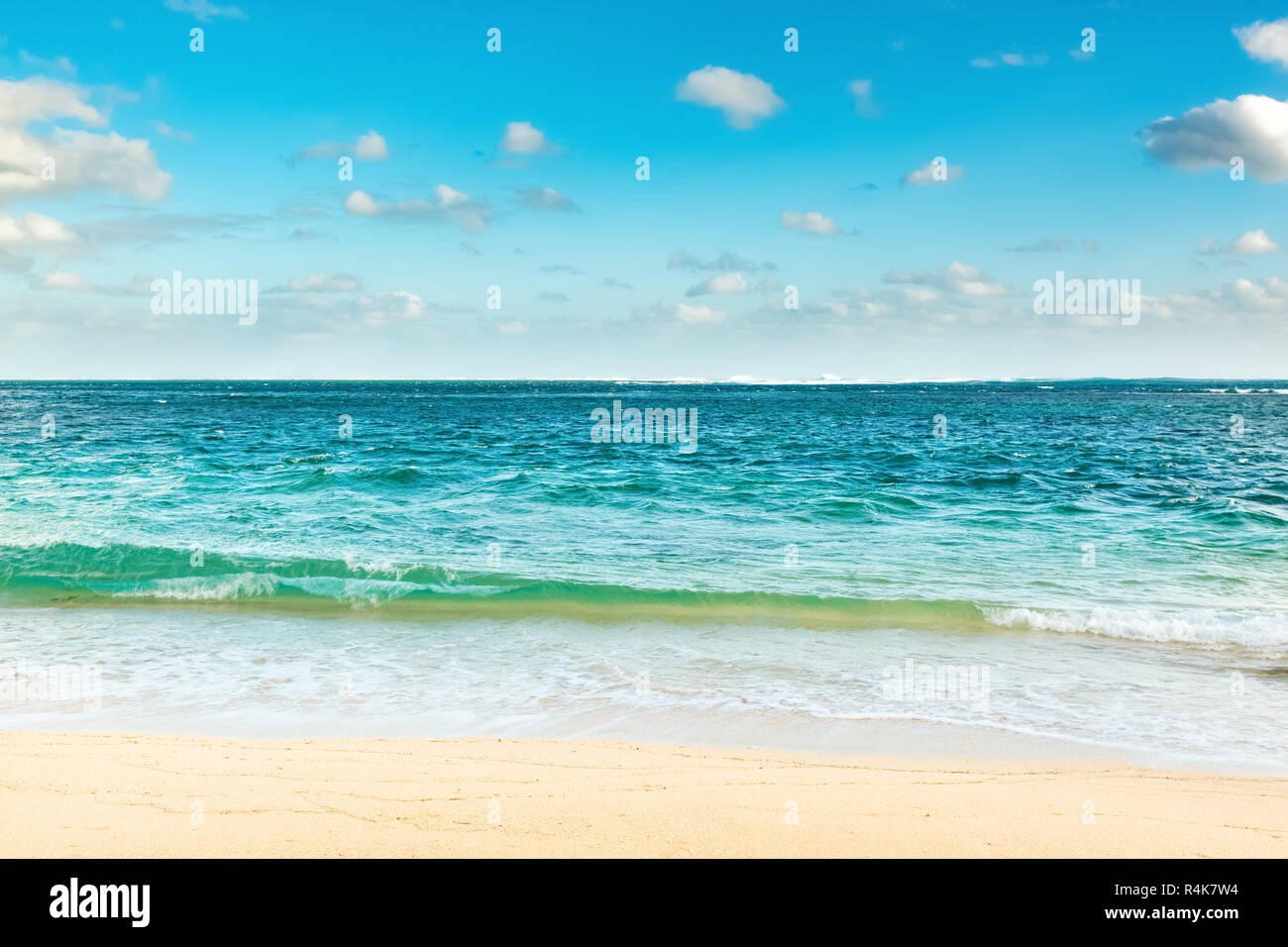 Sandy tropical beach. Stockfoto
