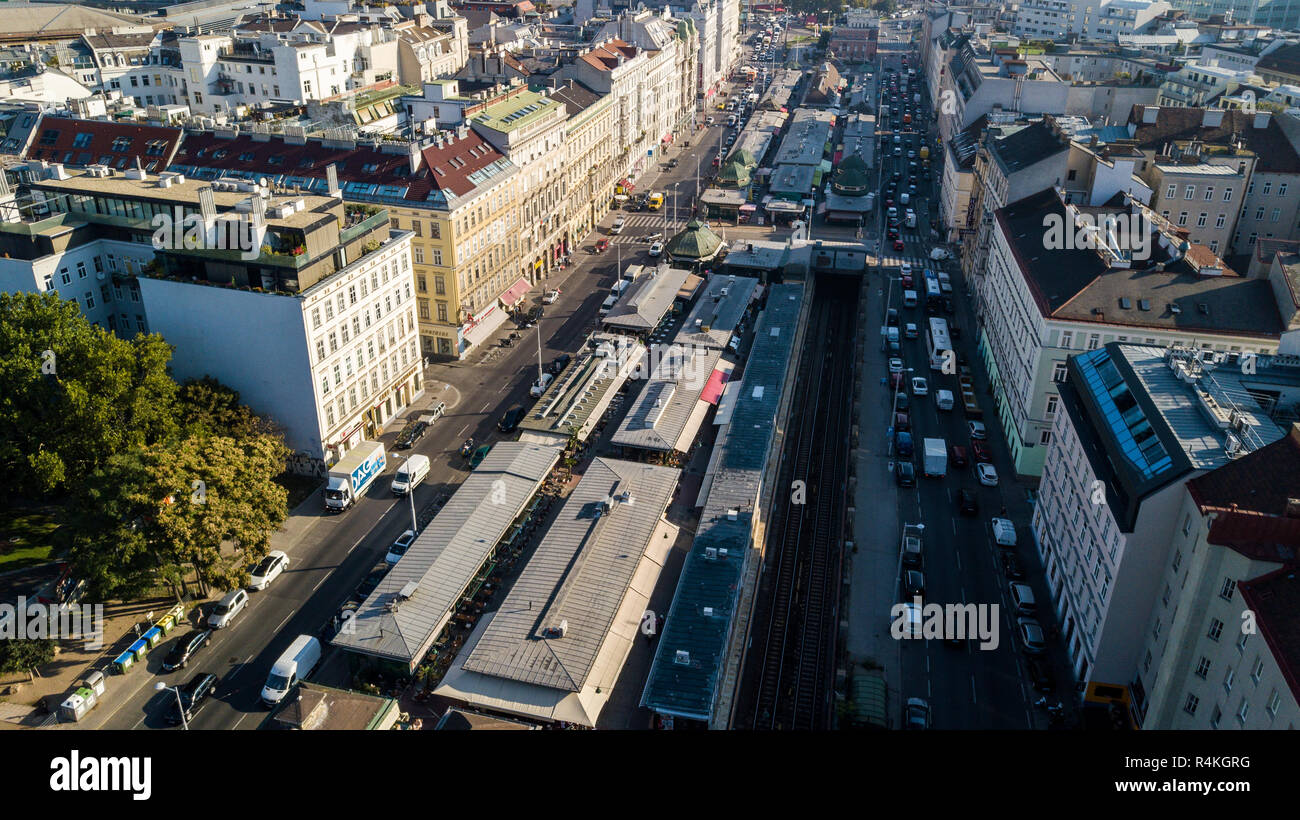 Naschmarkt, Wiens beliebtesten Markt, Wien, Österreich Stockfoto