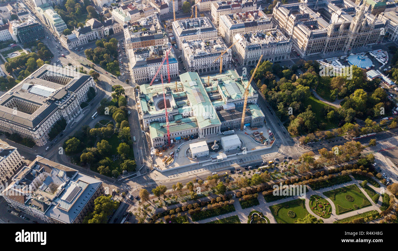 Österreichisches Parlament, Parlament, Wien, Österreich Stockfoto