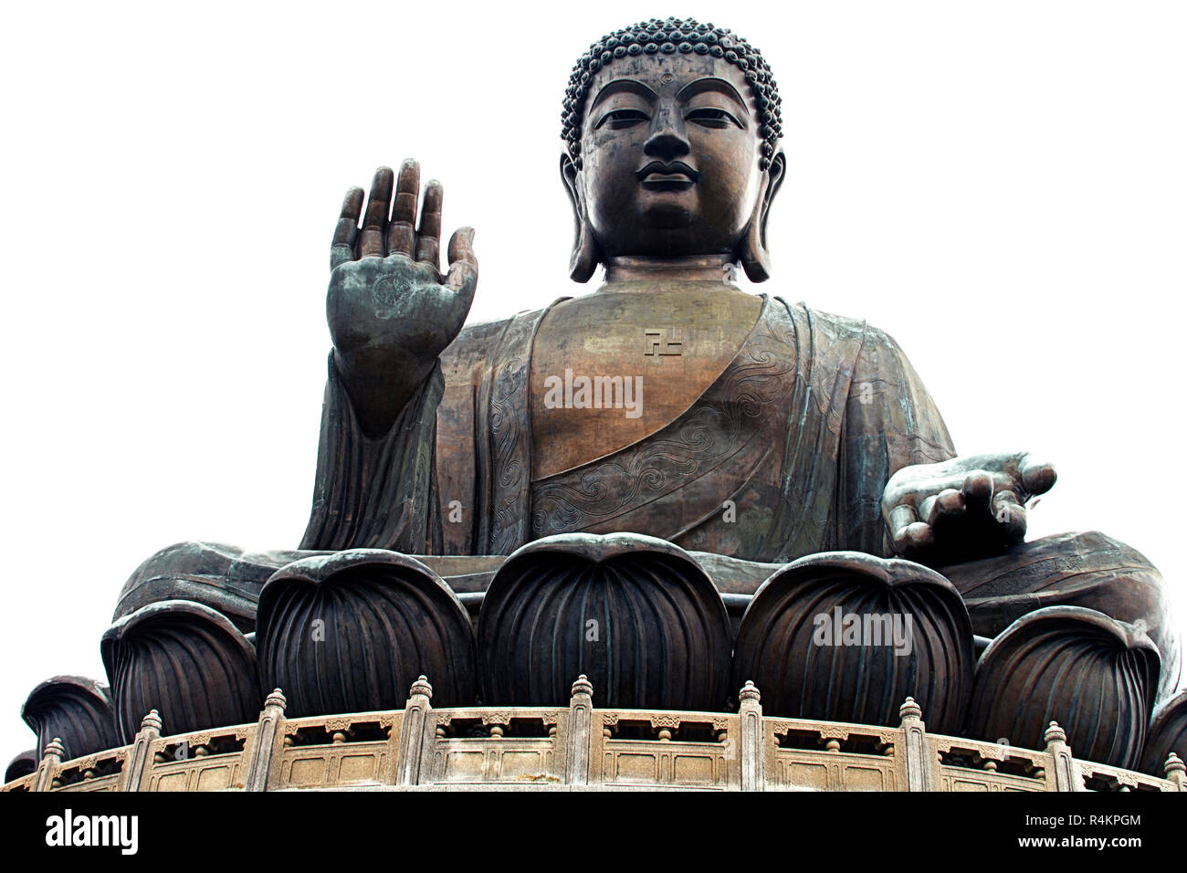 sitzende Tian Tan Buddha Hong Kong Stockfoto