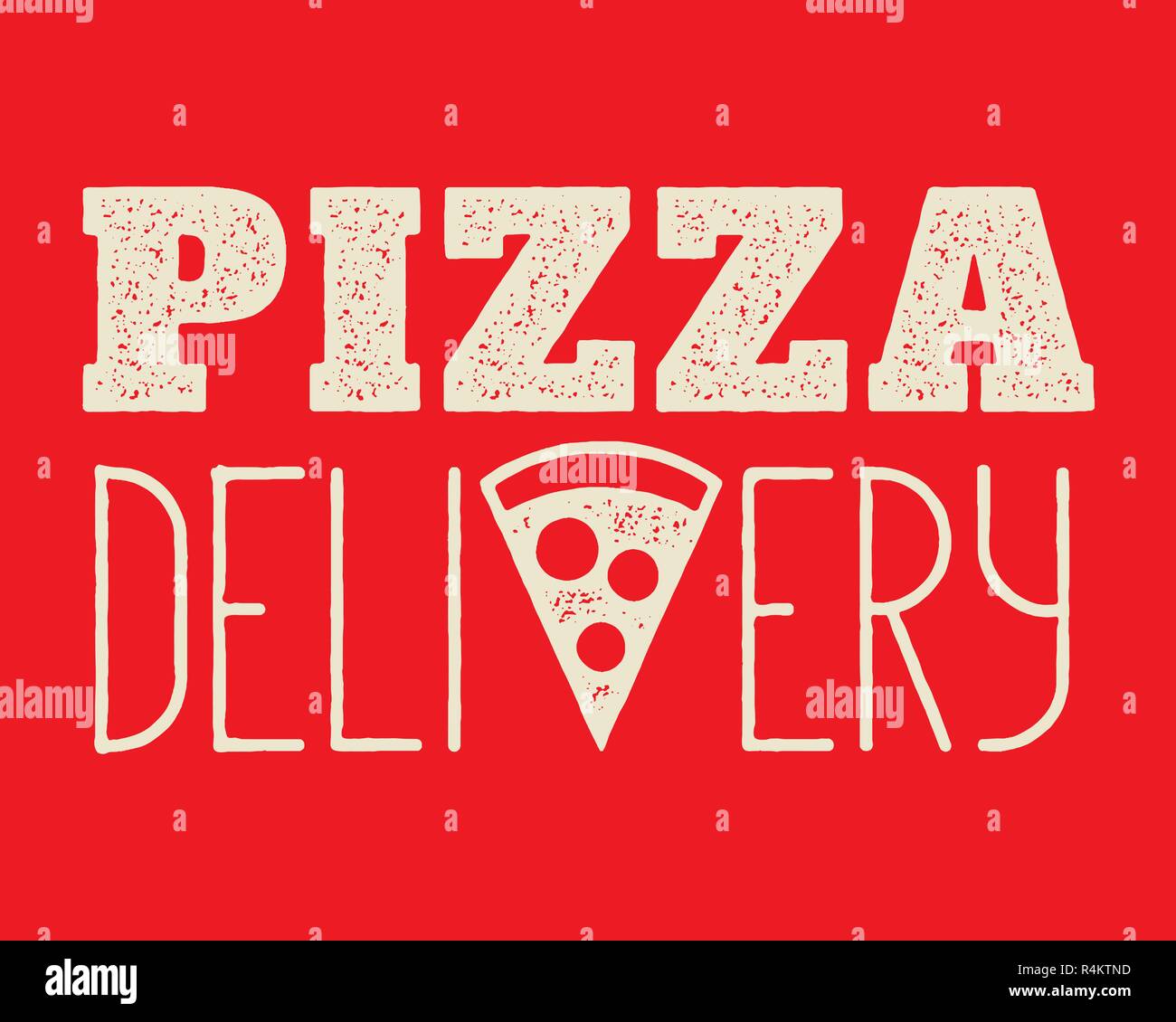 Pizza Delivery designt Vorlage Stock Vektor