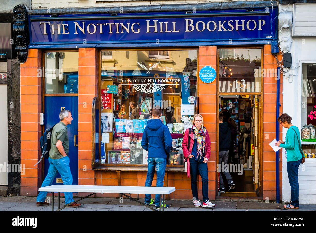 Notting Hill Bookshop, London Stockfoto