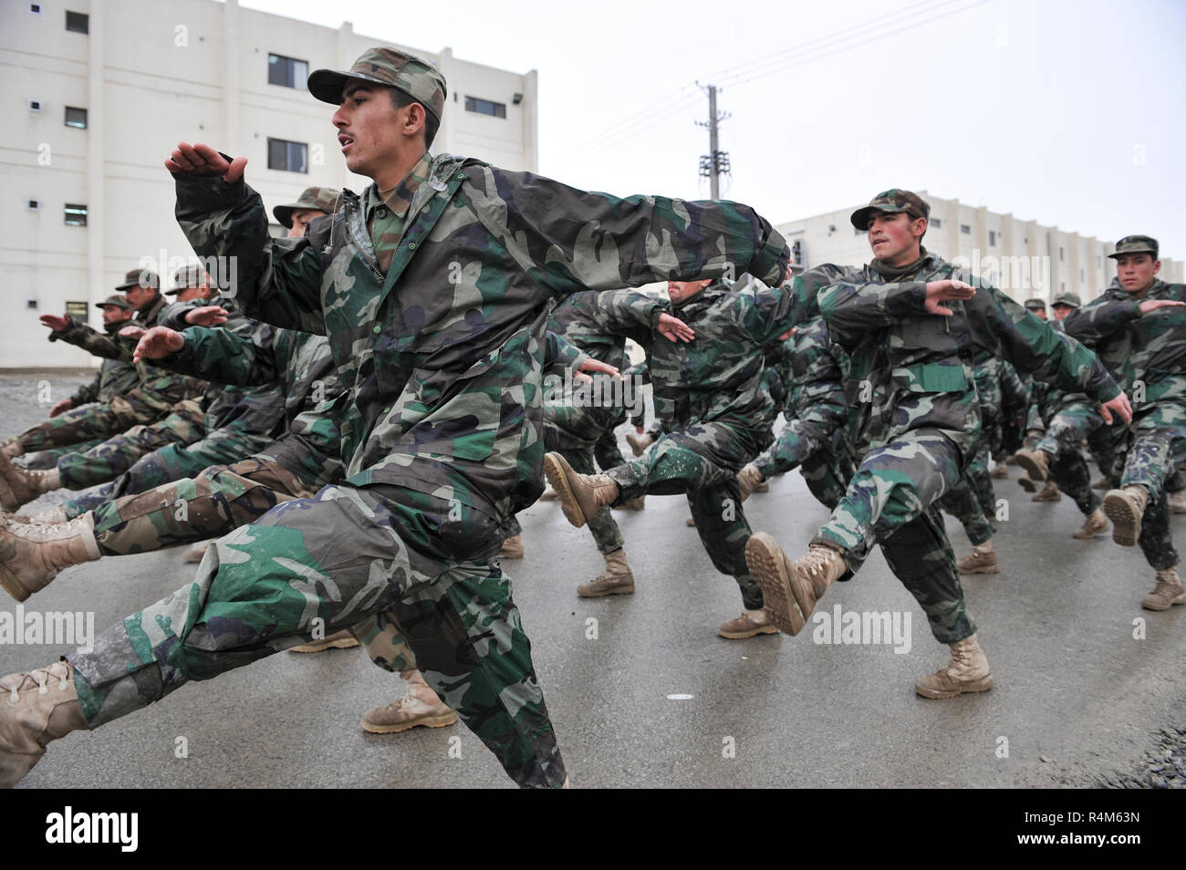 Kabul Kabul/Afghanistan - ca. 2008: Die Kabul militärischen Training Center ist ein Basic Training Center für die afghanischen Streitkräfte. Stockfoto