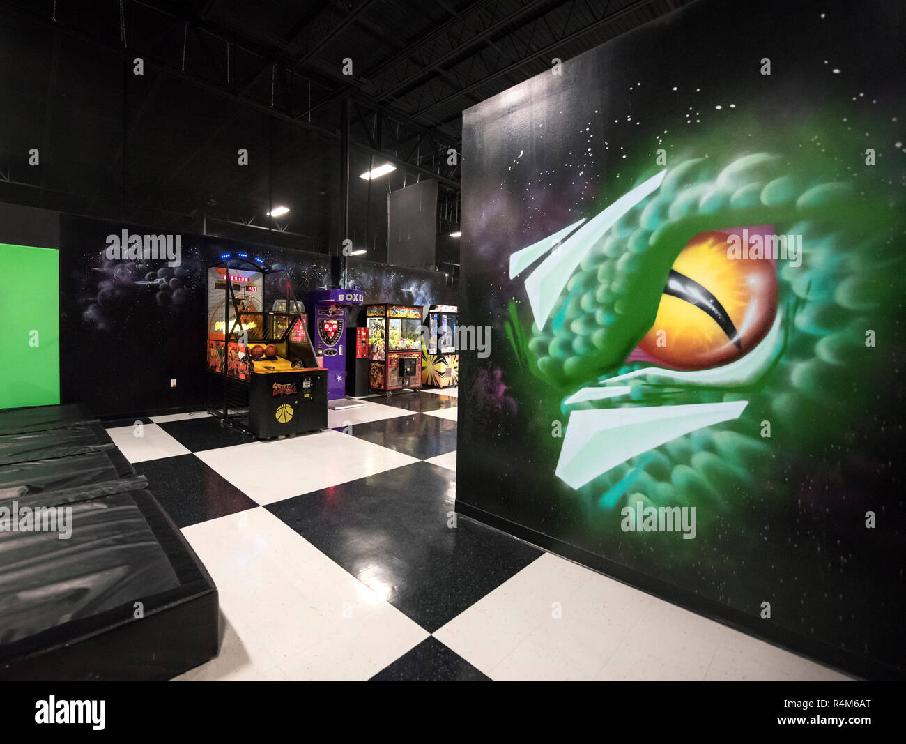 Air Trampolin Park in Gainesville, Florida. Stockfoto