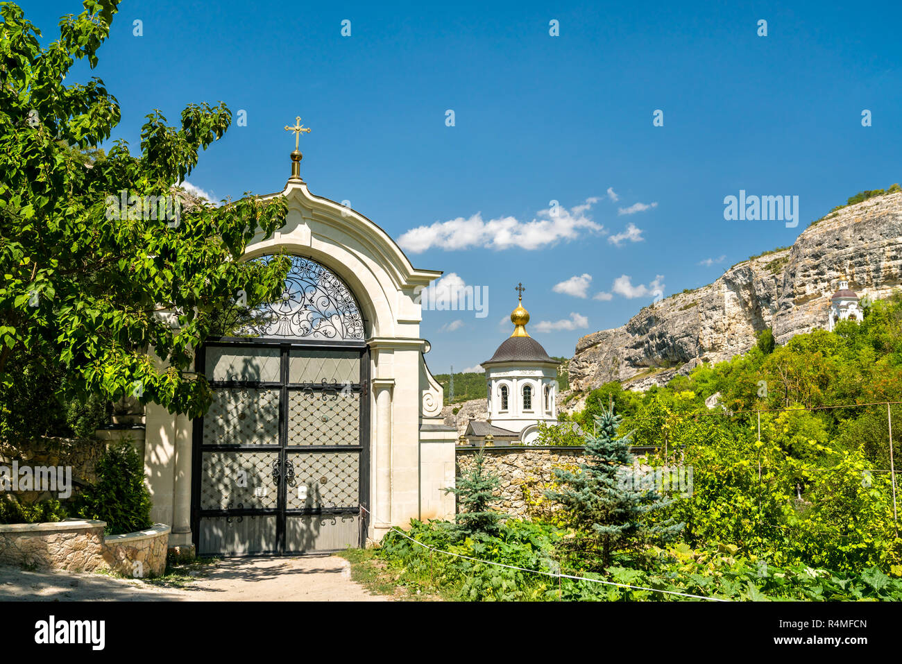 Die Annahme Kloster der Höhlen in Bachtschissarai, Krim Stockfoto