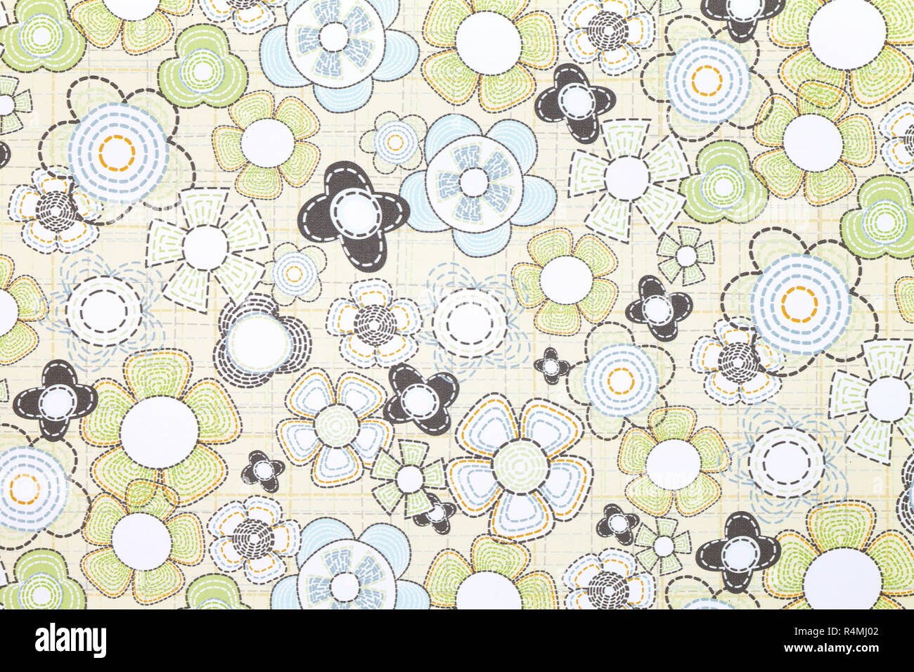 Blumenmuster Papier Textur Hintergrund Stockfoto