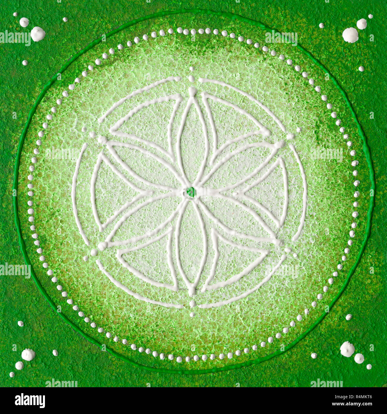 Das Herz Chakra Anahata Stockfoto