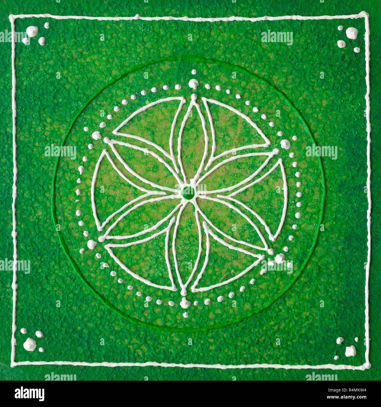 Das Herz Chakra Anahata Stockfoto