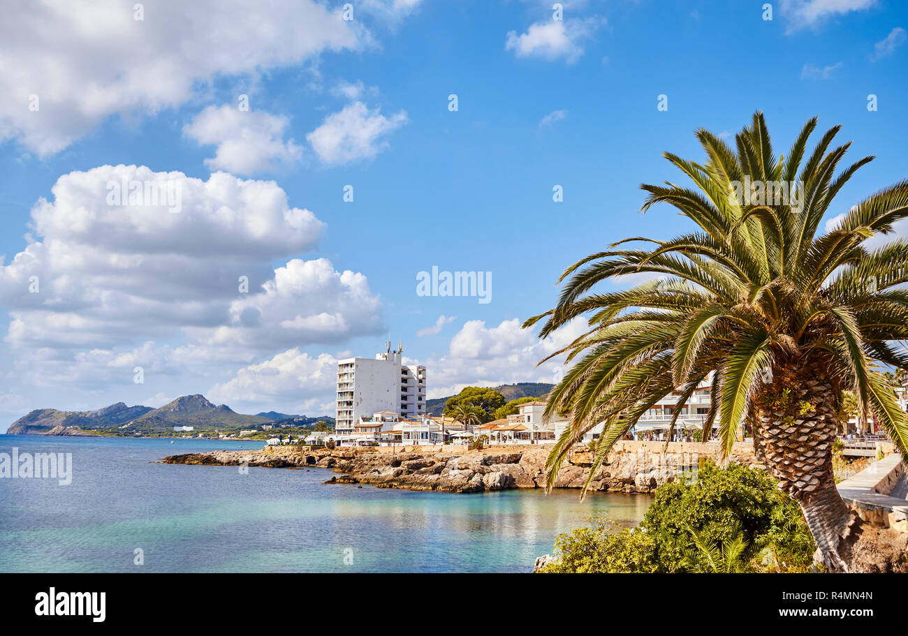Ferienort Cala Ratjada, Mallorca, Spanien. Stockfoto