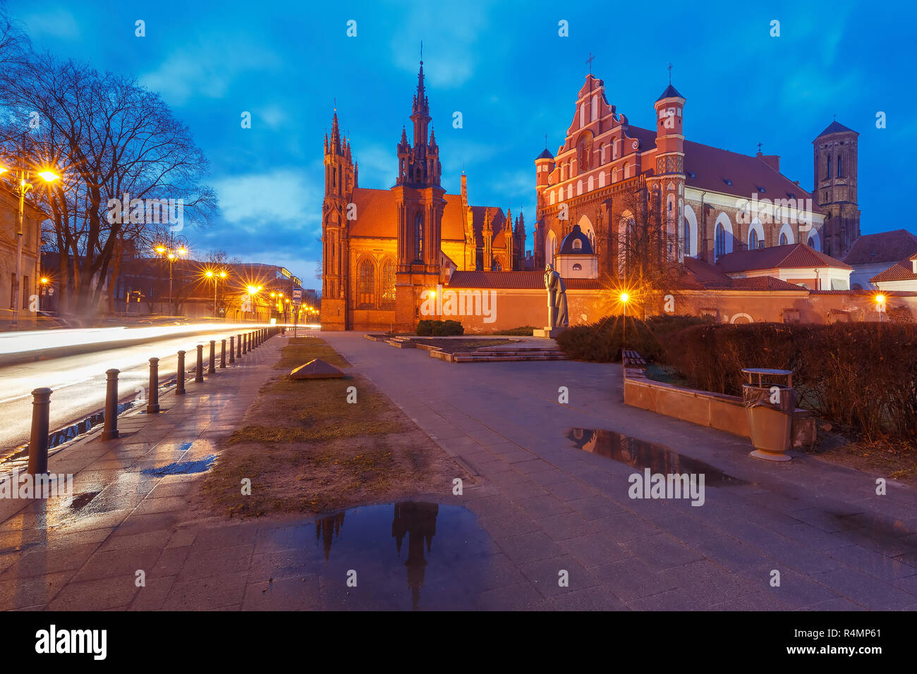 Sankt-Anna-Kirche in Vilnius, Litauen. Stockfoto