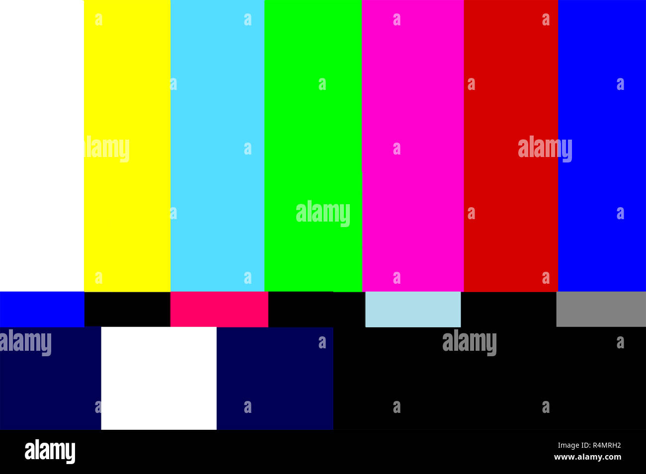 kein Signal gebrochenes Bild Stockfoto