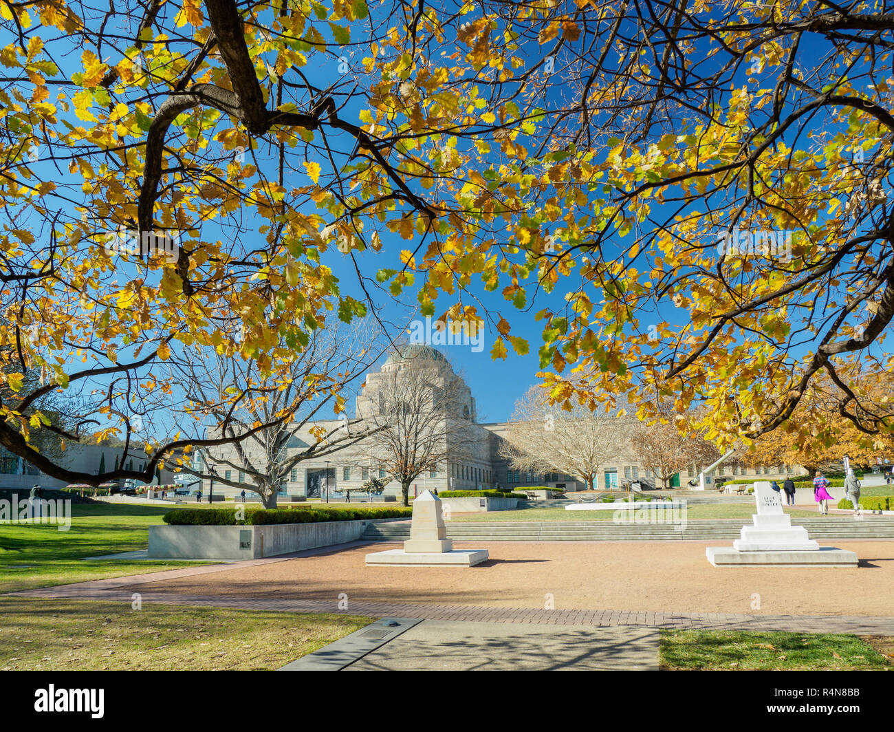 Australian War Memorial im Herbst in Canberra, Australien Stockfoto