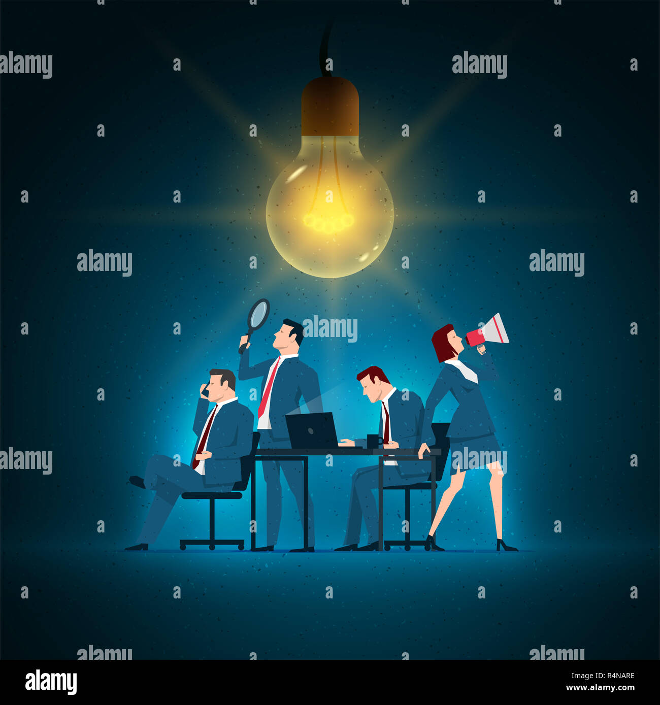 Business Konzept Abbildung. Stockfoto