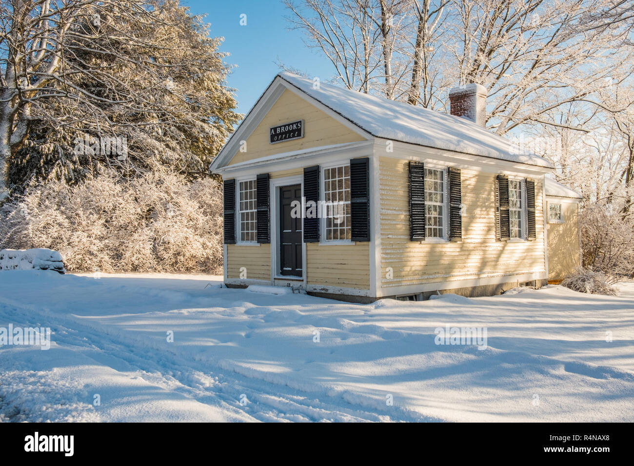 Ein Brooks Gebäude - eine Alte Kanzlei in Petersham, MA Stockfoto