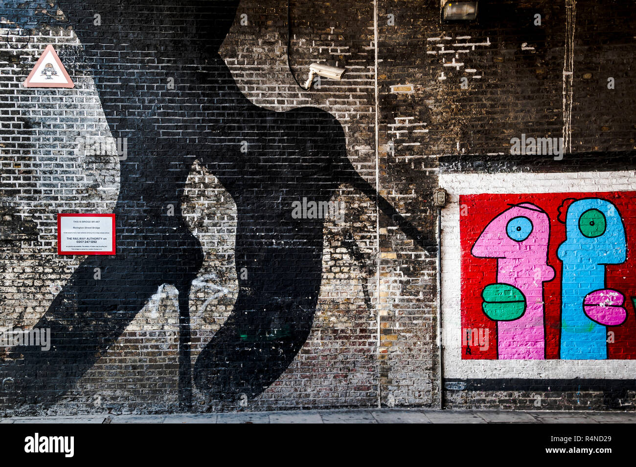 Street Art in London. Stockfoto
