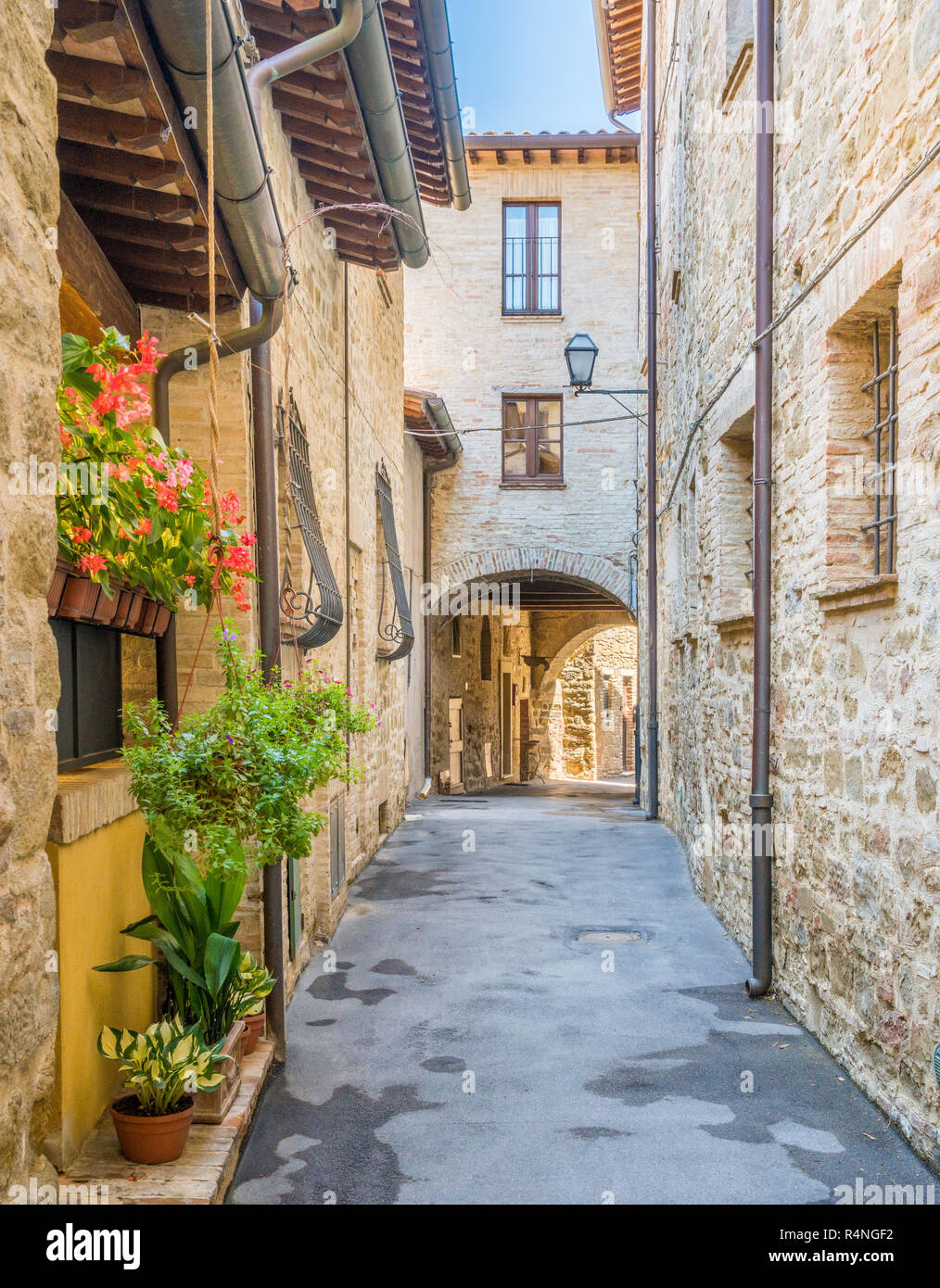 Bettona, malerisches Dorf in der Provinz Perugia. Umbrien, Italien. Stockfoto