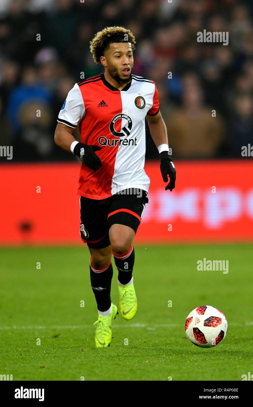 Fussball: Eredivisie 2018/19: Feyenoord vs FC Groningen am 25. November 2018 in Rotterdam, Holland. Tonny Vilhena (Feyenoord) Credit: Sander Chamid/LBA/Alamy leben Nachrichten Stockfoto