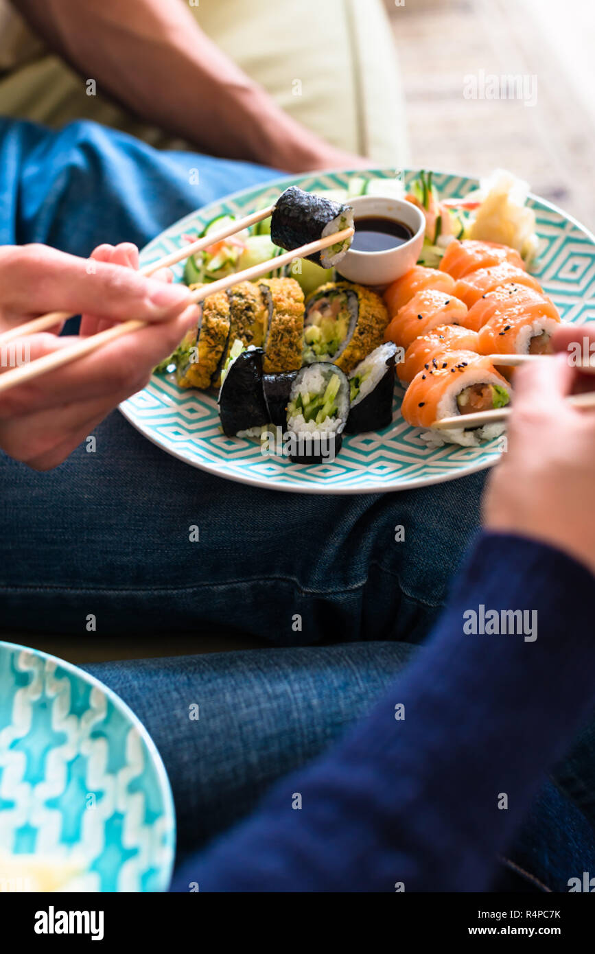 In Der Nahe Der Traditionellen Japanischen Speisen Wahrend