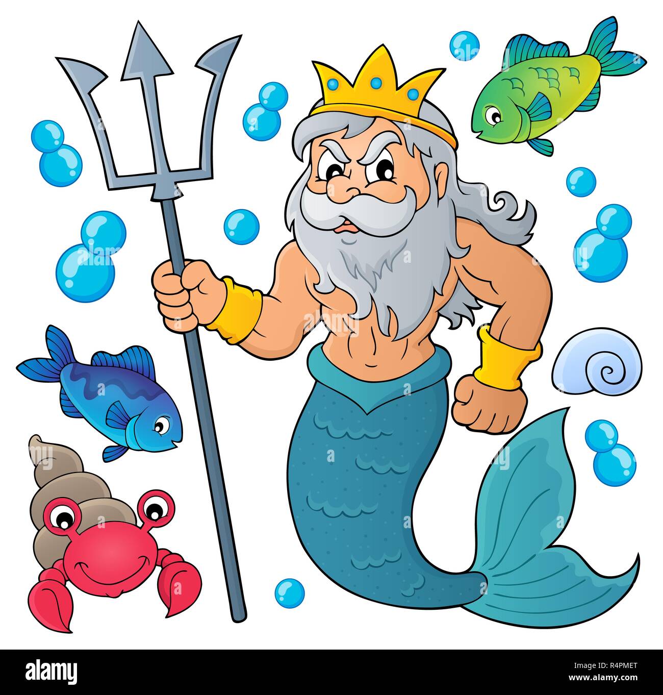 Poseidon Thema Bild 1 Stockfoto