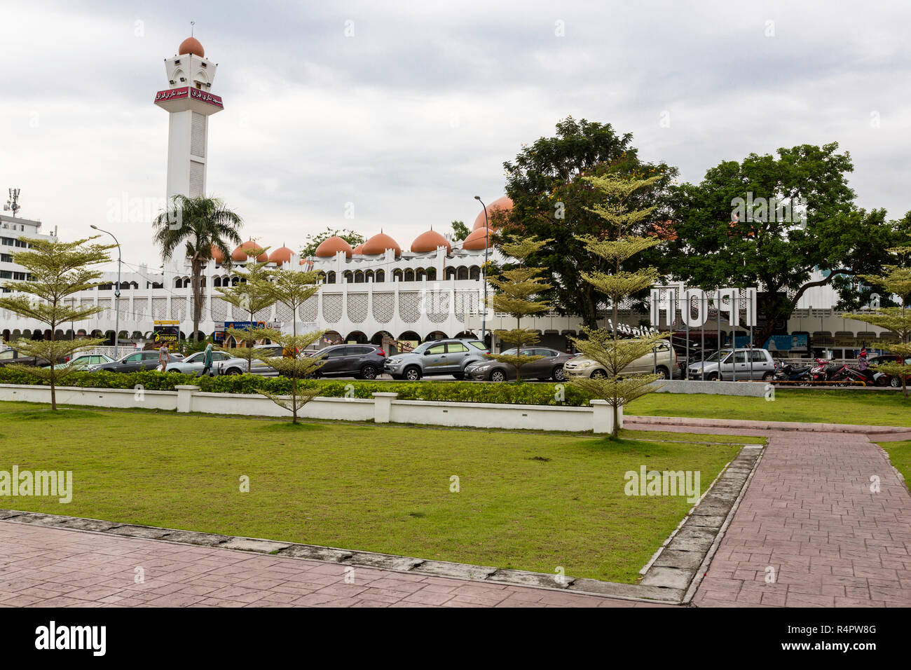 Ipoh, Malaysia. Masjid (Moschee) Sultan Idris Shah II, Masjid Negeri Perak. Stockfoto