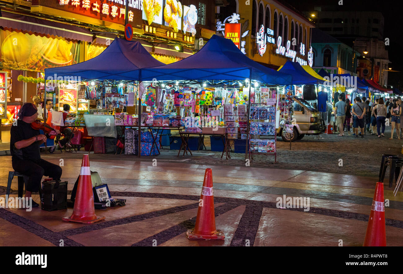 Nächtlichen Flohmarkt, Ipoh, Malaysia. Stockfoto