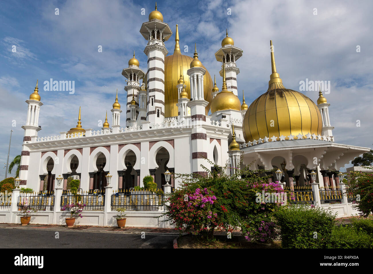 Ubudiah Moschee, Kuala Kangsar, Malaysia. Erbaut 1917, restauriert 2003. Stockfoto