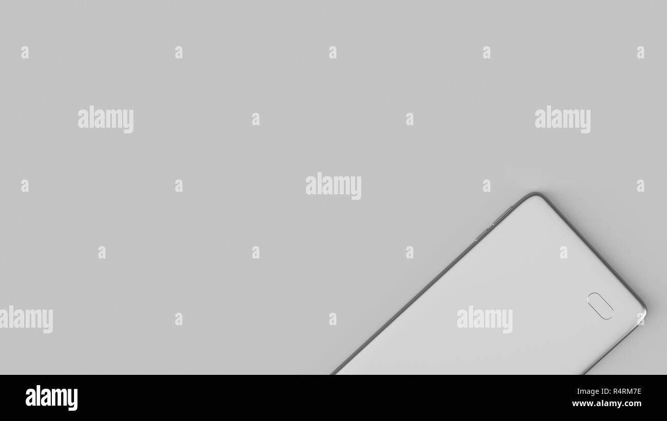 Die 3D-Darstellung von Mode einfach smart phone Hintergrund mit einfachem Hintergrund Stockfoto