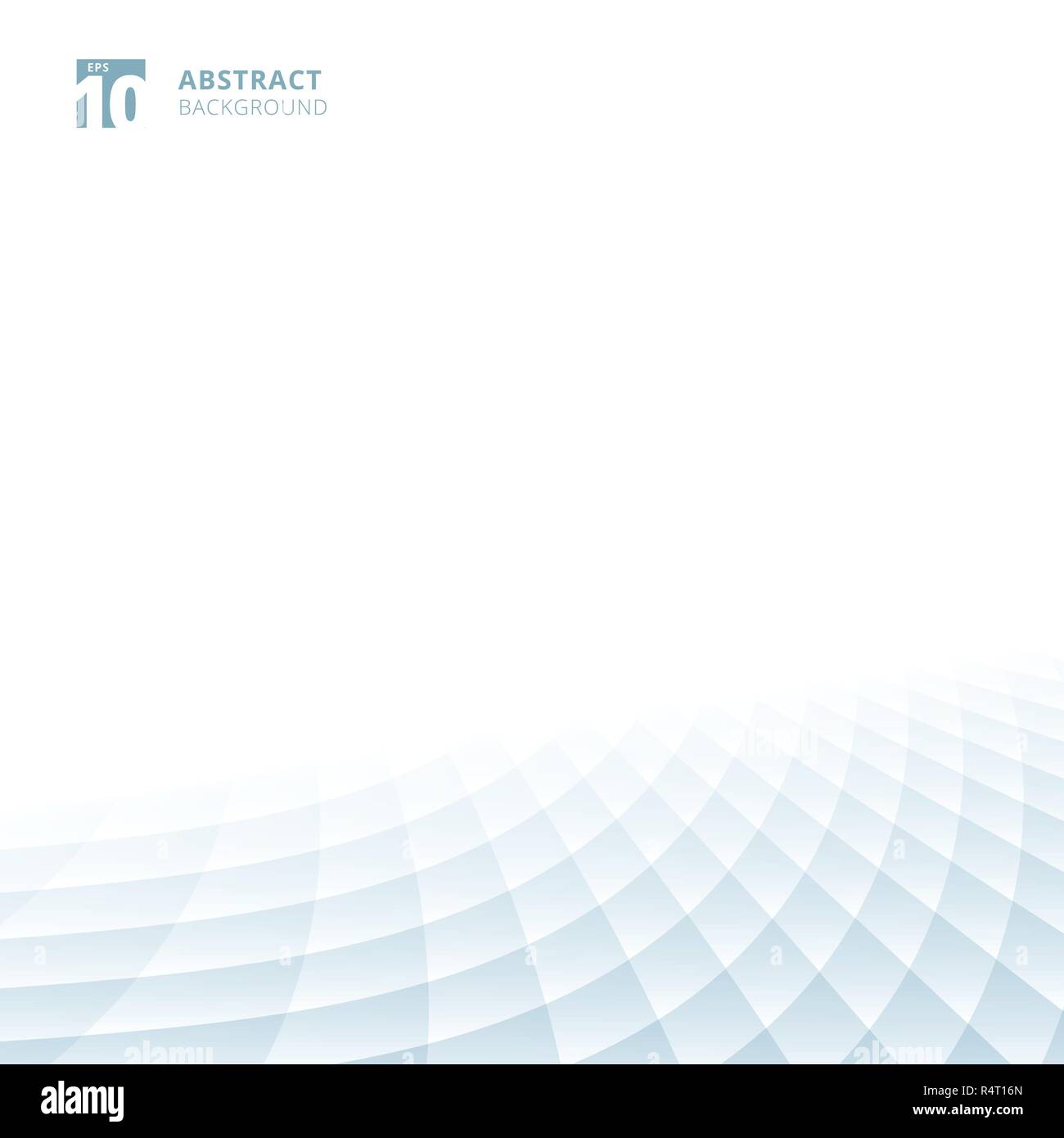 Abstrakte Quadrate Muster geometrische Blau und Weiß Perspektive Hintergrund mit kopieren. Erdgeschoss Grid. Vector Illustration. Stock Vektor