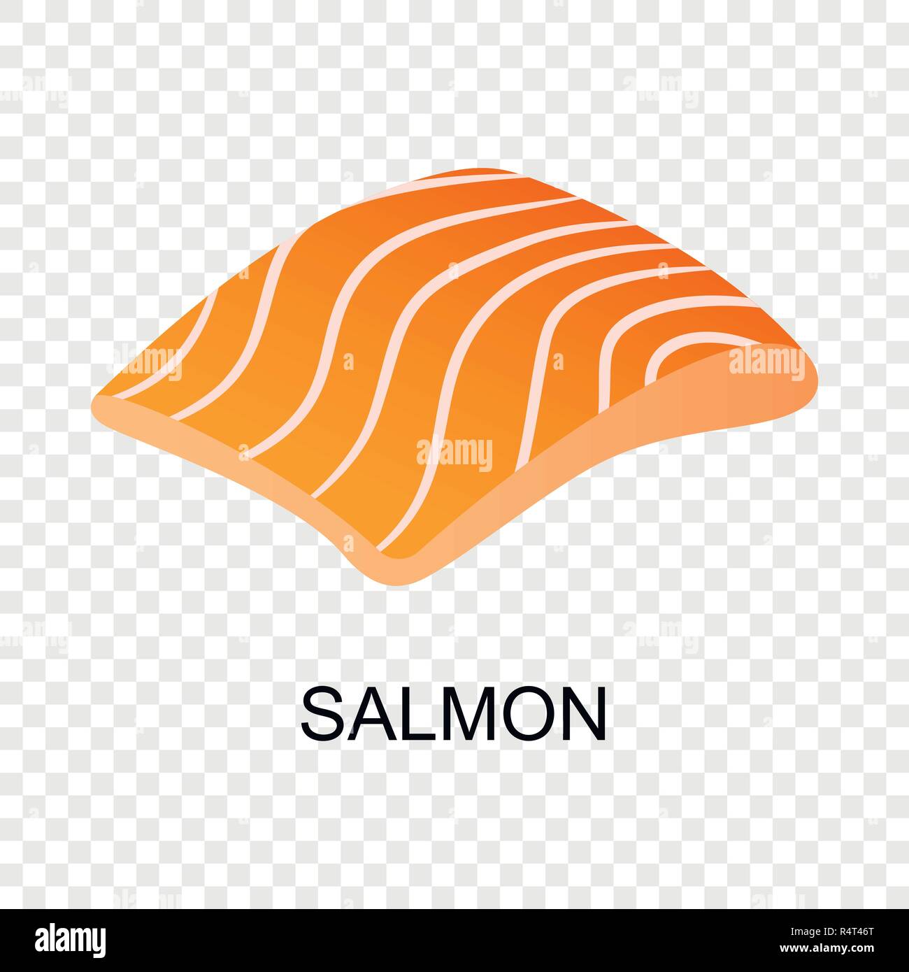 Scheibe Lachs Symbol Isometrische Der Scheibe Lachs Vektor Symbol Fur Auf Transparentem Hintergrund Stock Vektorgrafik Alamy
