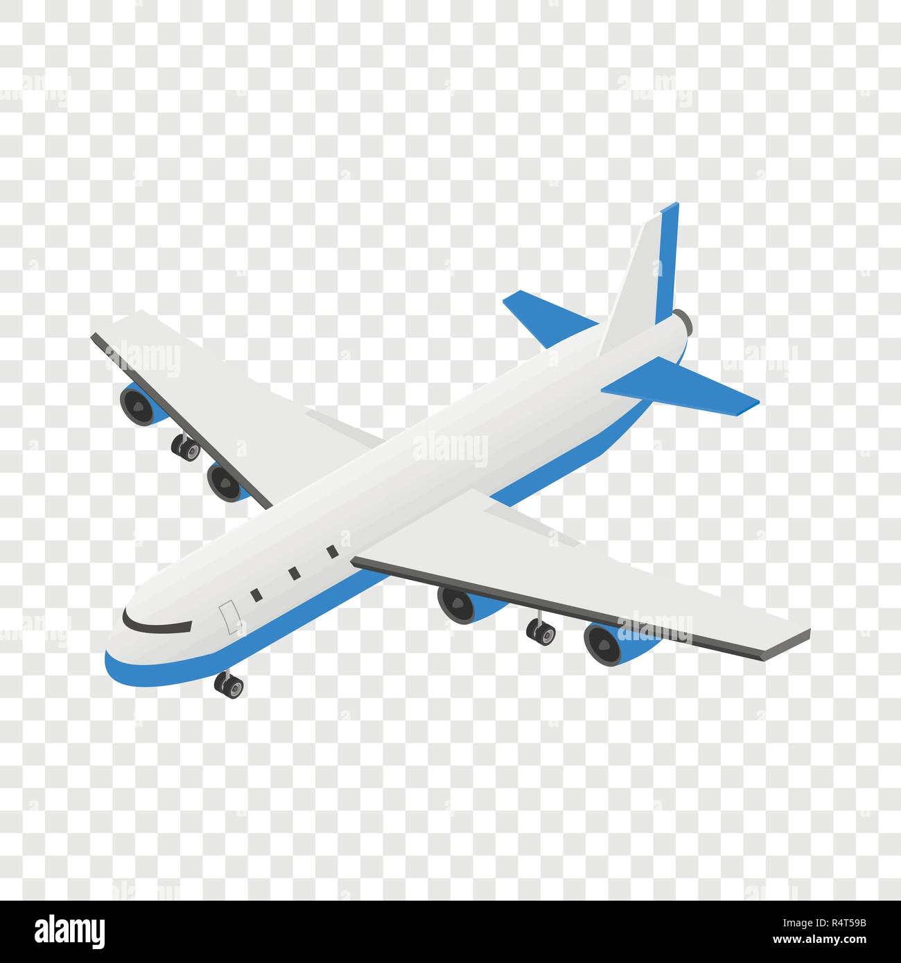 Lieferung ebenensymbol. Isometrische der Lieferung Flugzeug vektor