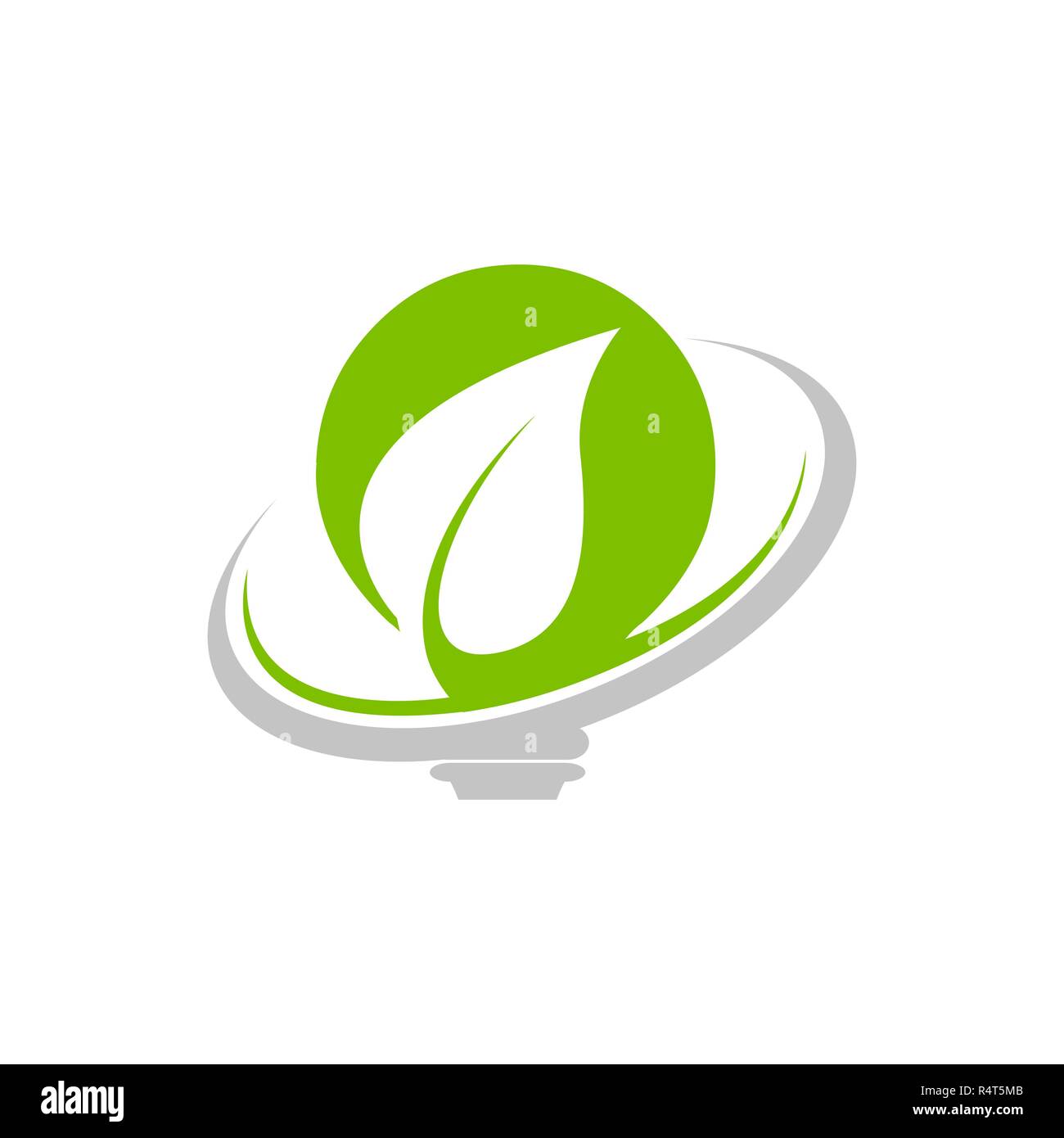 Energie sparen Eco concept Symbol für grüne Ökologie Umwelt- und Naturschutz speichern oder Erhaltung Stock Vektor