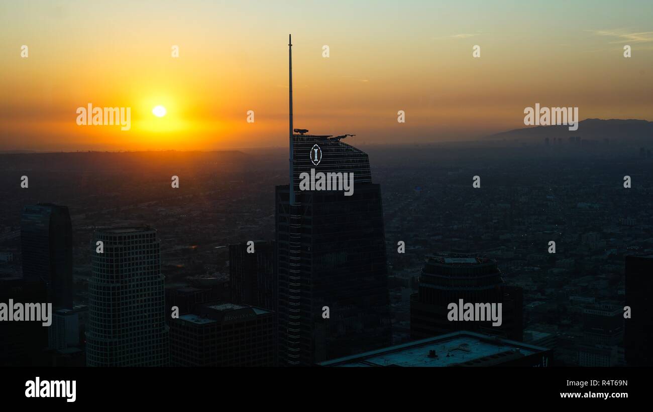 Los Angeles bei Sonnenuntergang Stockfoto