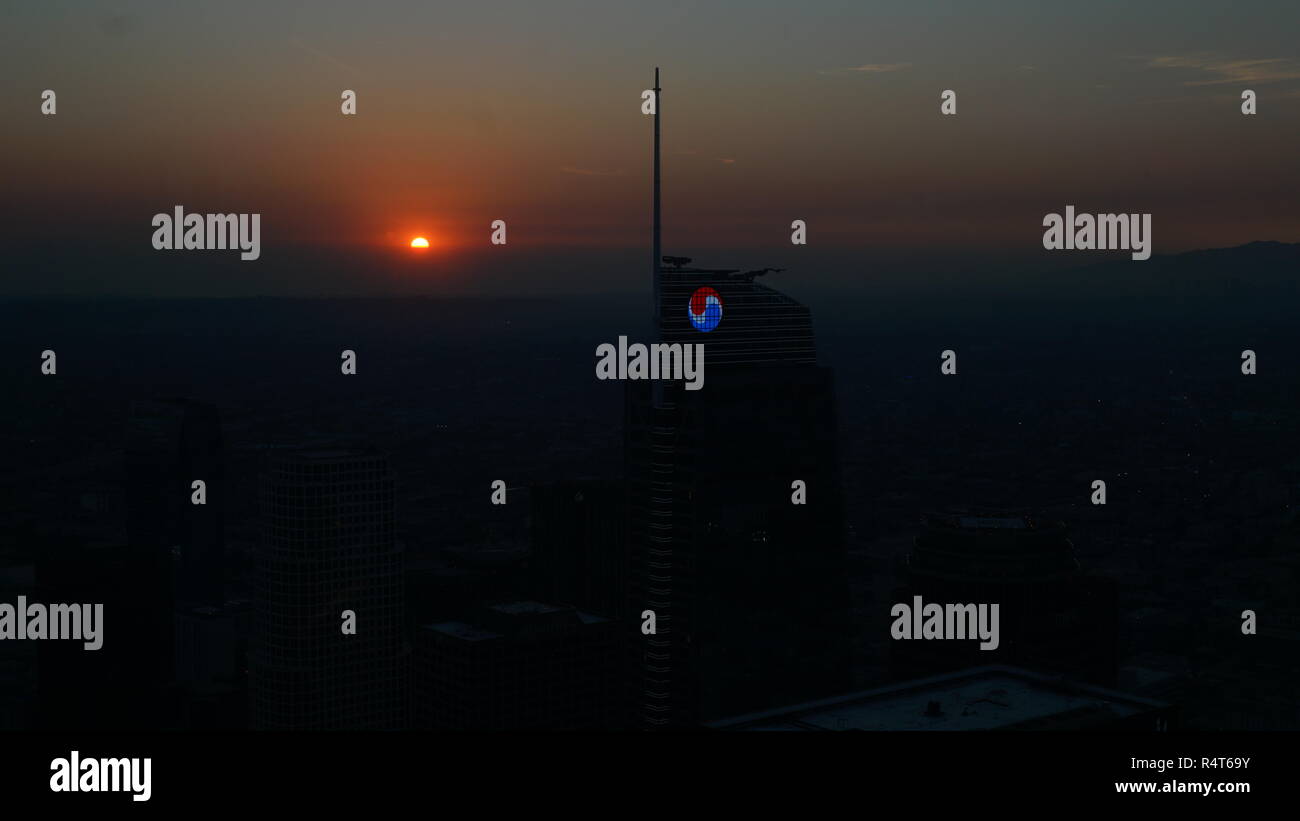 Los Angeles bei Sonnenuntergang Stockfoto