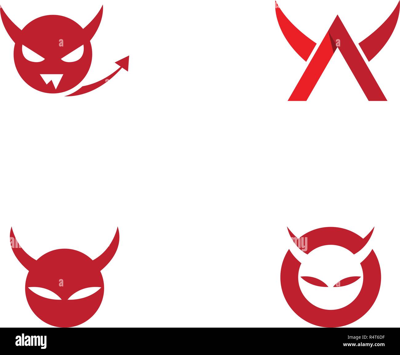 Devil horn Vektor Icon Design Illustration logo Vorlage Stock Vektor