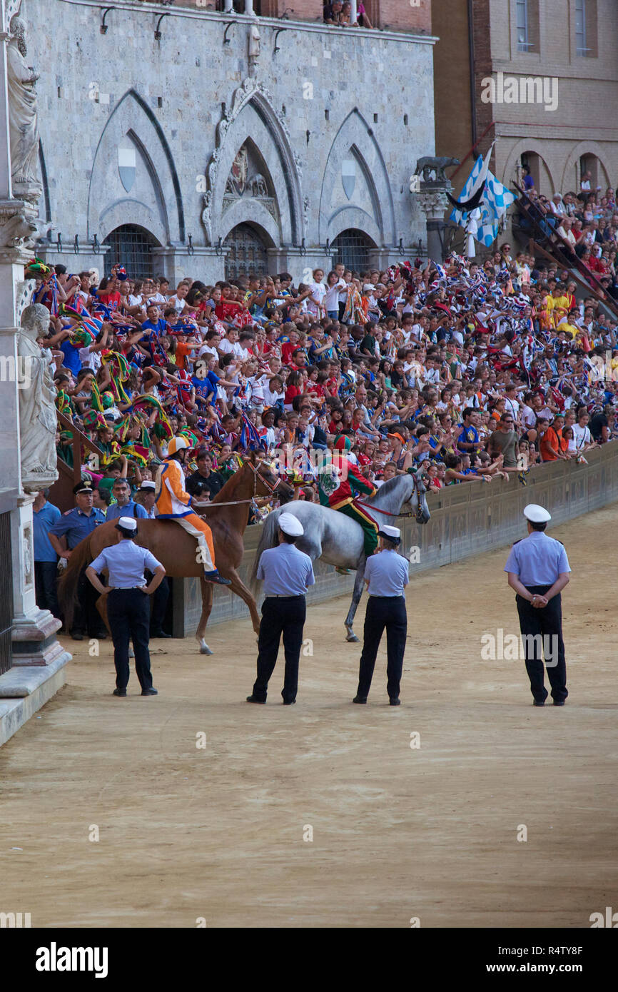 Palio di Siena, Italien Stockfoto