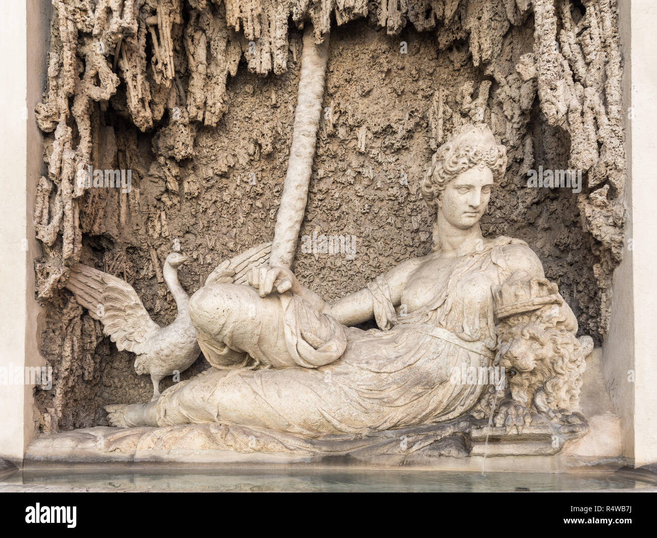Göttin Juno, Quattro Fontane, Rom, Italien Stockfoto