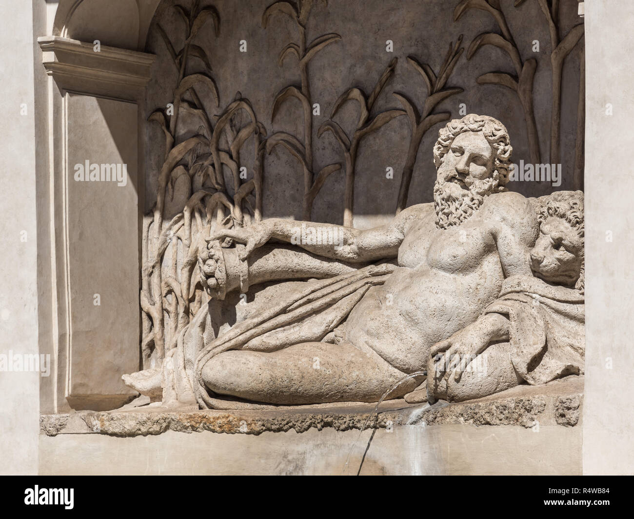 Fluss Aniene, Quattro Fontane, Rom, Italien Stockfoto