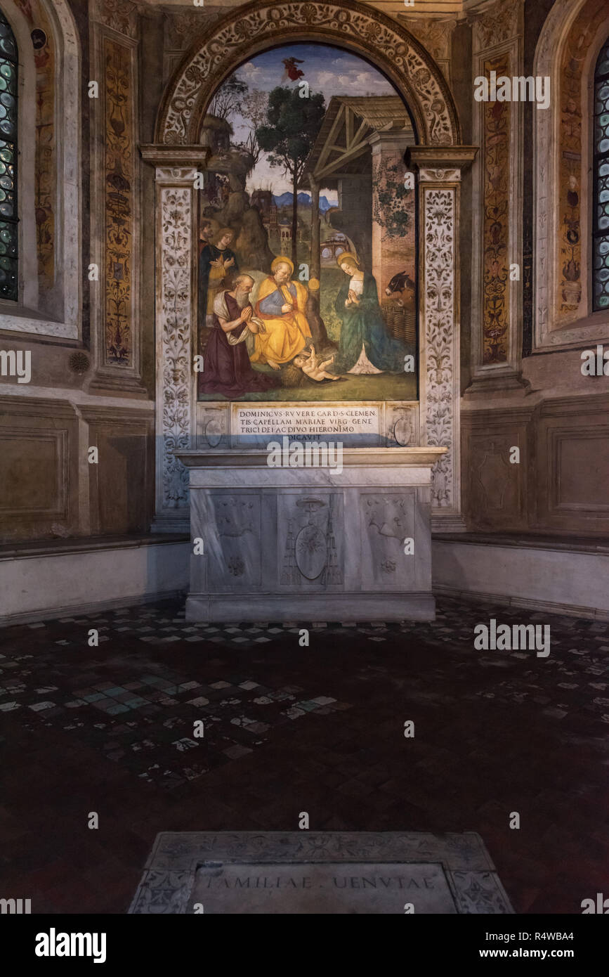 Della Rovere Kapelle, Santa Maria del Popolo, Rom, Italien Stockfoto
