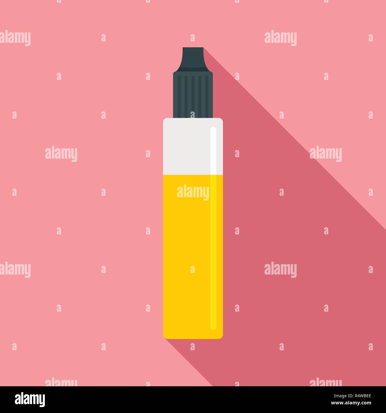 Nikotin Flüssigkeit Icons Set 9 Farbe Vektor isoliert auf Weiss